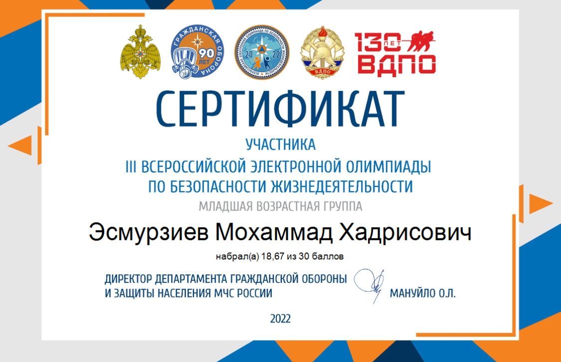 Сертификат.